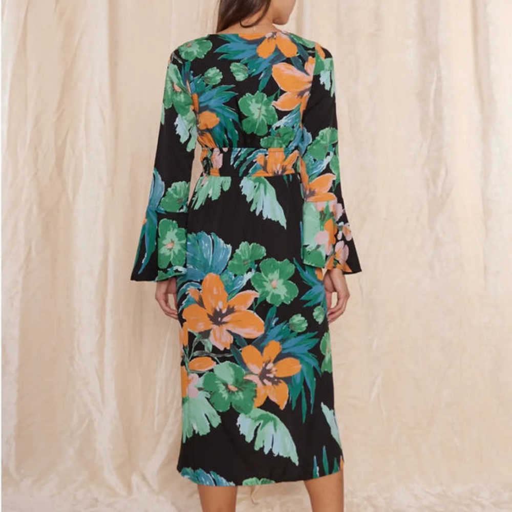 RAGA NWT Size‎ Large Multicolor Floral Dress - Picture 2 of 16
